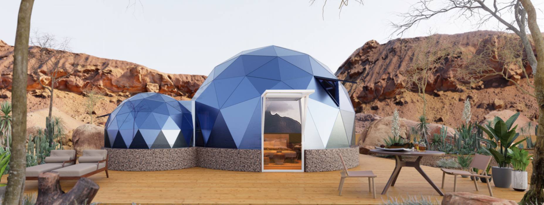 工布江达县球形智能光伏玻璃星空房